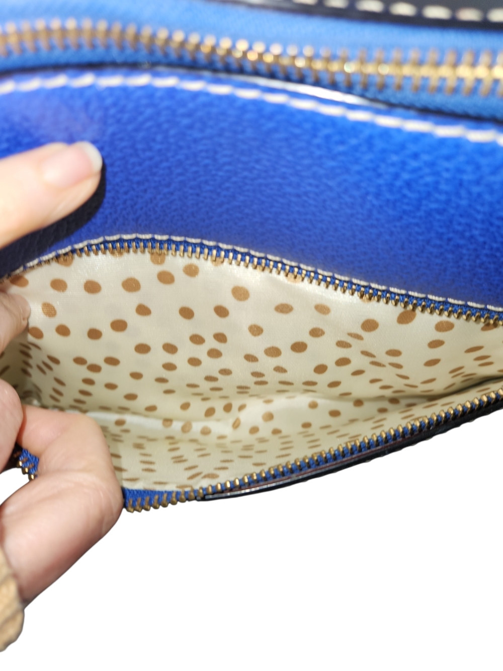 Kate Spade Electric Blue Leather Dome Satchel - Picture 8 of 13